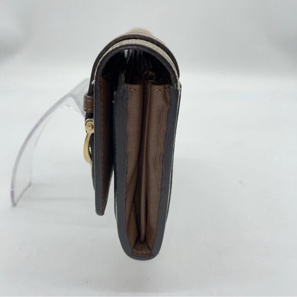 Authentic Gucci GG Supreme PVC Leather Beige Long Wallet W/Dustbag - Picture 7 of 14